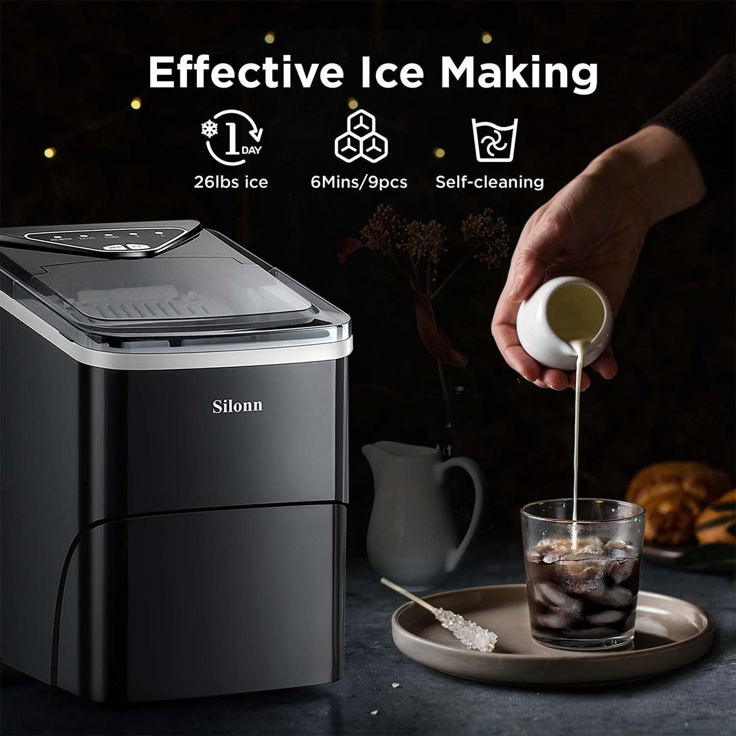 Silonn Ice Makers Countertop